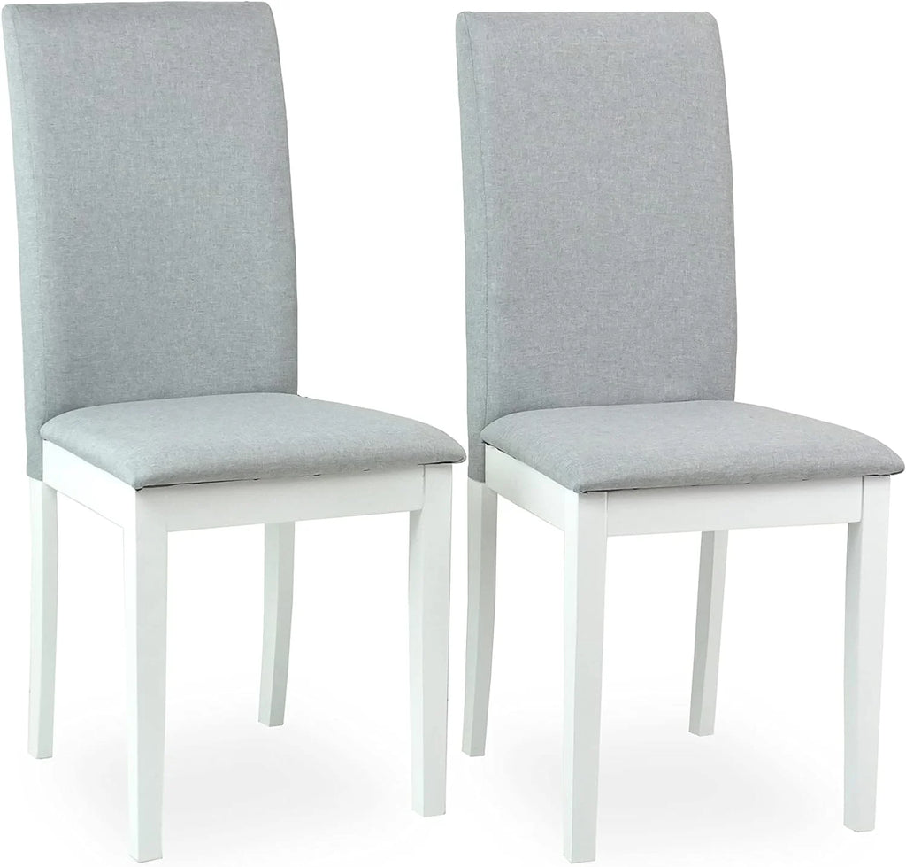 White Solid Wood 2 Piece Dining Set H3675