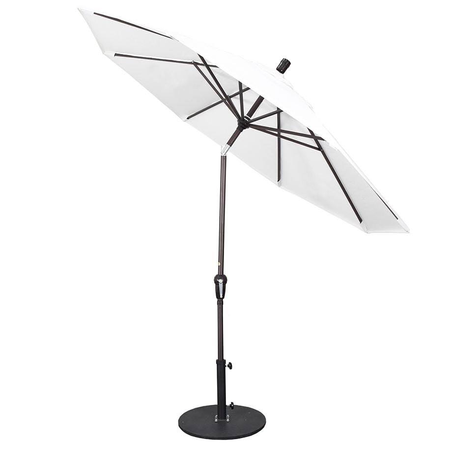 Beige 9 ft. Sunbrella Aluminum Market Umbrella H1517