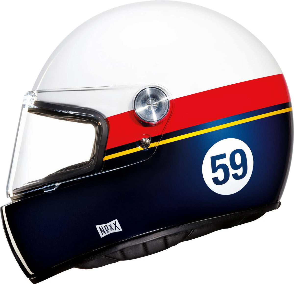 White Blue Helmet C8620