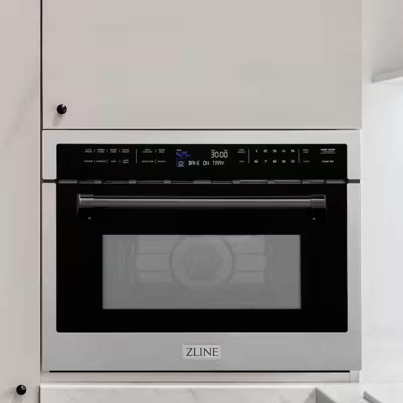 24 in. 1.6 cu. ft. Built-In Convection Microwave Oven Stainless Matte Black H30224
