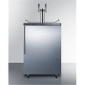 Black Built-in Beer Dispenser with Digital Thermostat Dual Tap System L82886
