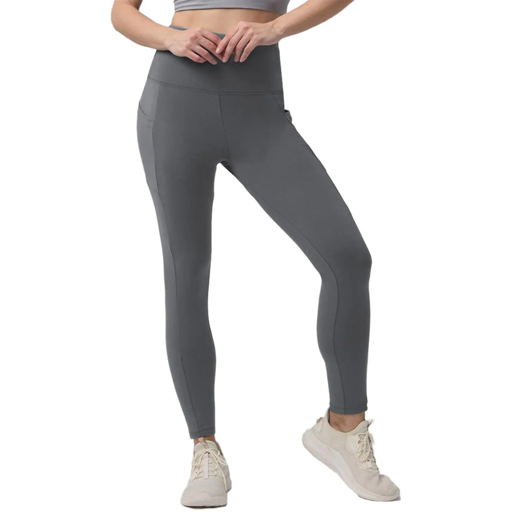 High Waisted Wool Lined Pants With Pockets X946
