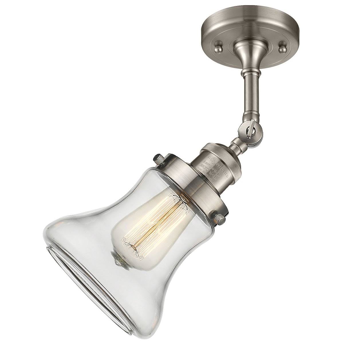 Brushed Satin Nickel LED Semi Flush Mount S9287