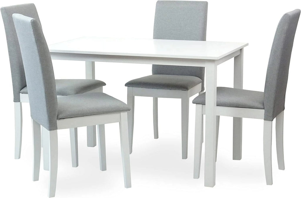 White Solid Wood 2 Piece Dining Set H3675