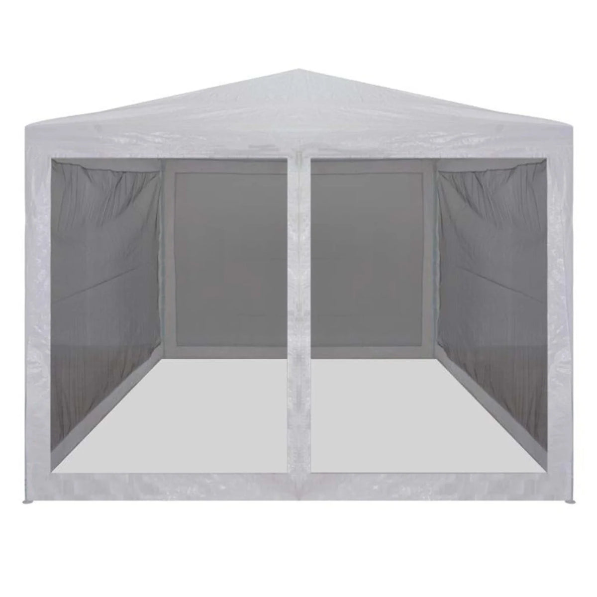 Party Tent with 4 Mesh Sidewalls 9.8' x 9.8' D4794