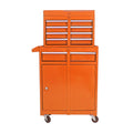 Black 4 Drawer Stainless Steel Rolling Tool Chest and Cabinet N989