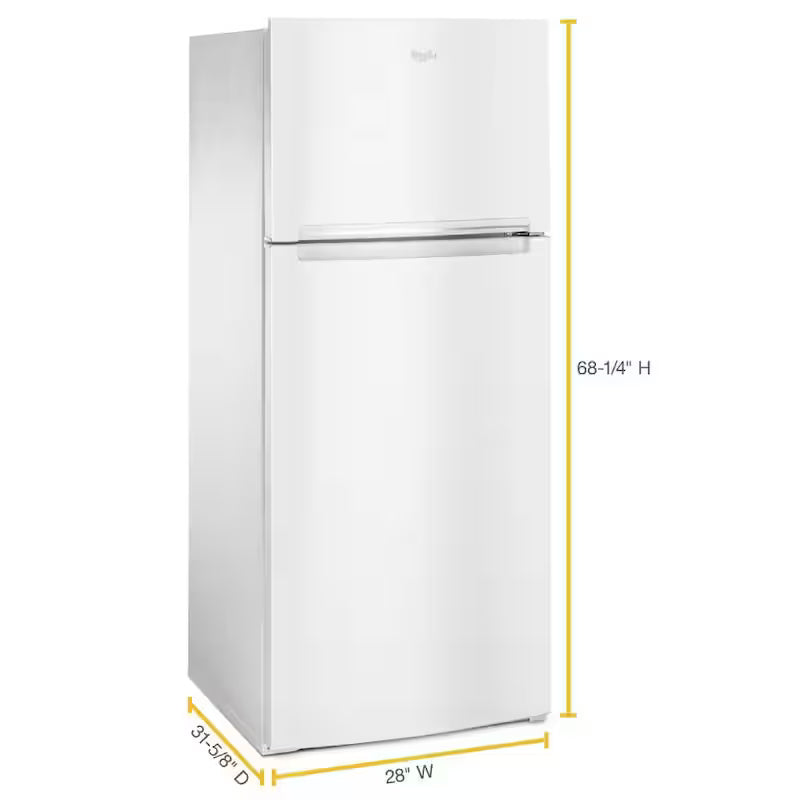 Top Freezer Refrigerator in White G8497