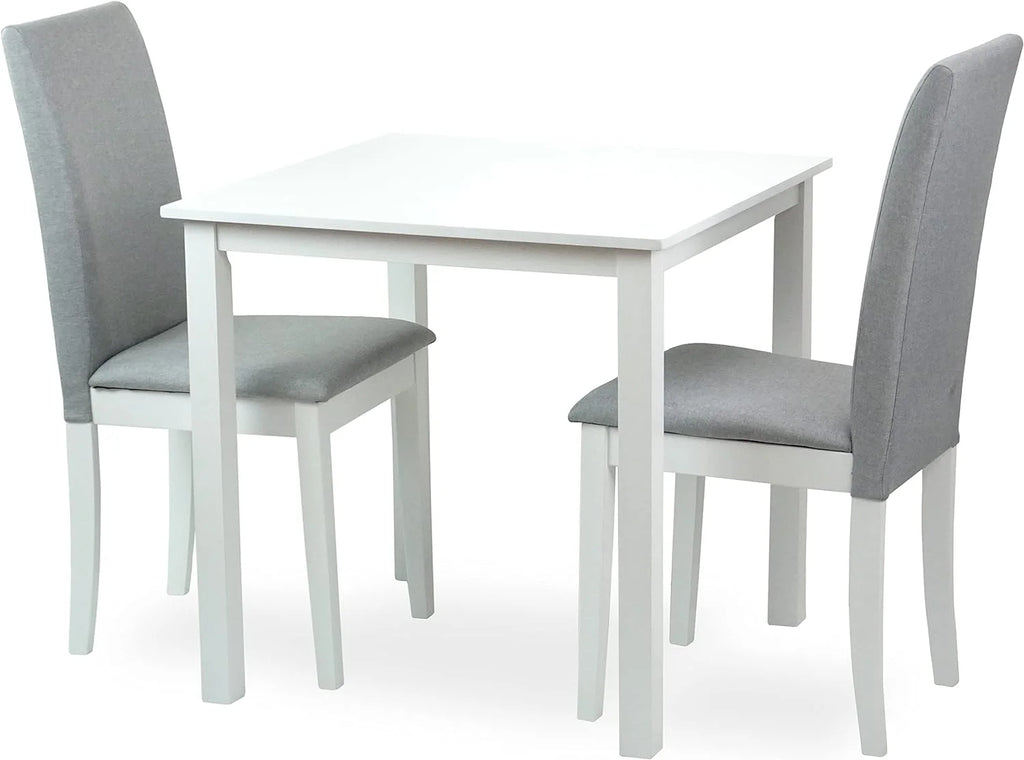 White Solid Wood 2 Piece Dining Set H3675
