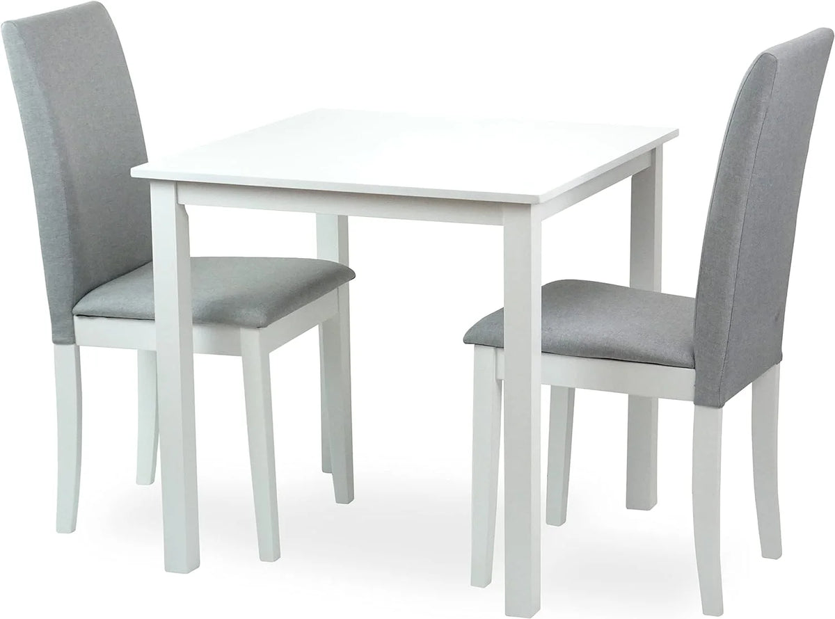 White Solid Wood 2 Piece Dining Set H3675