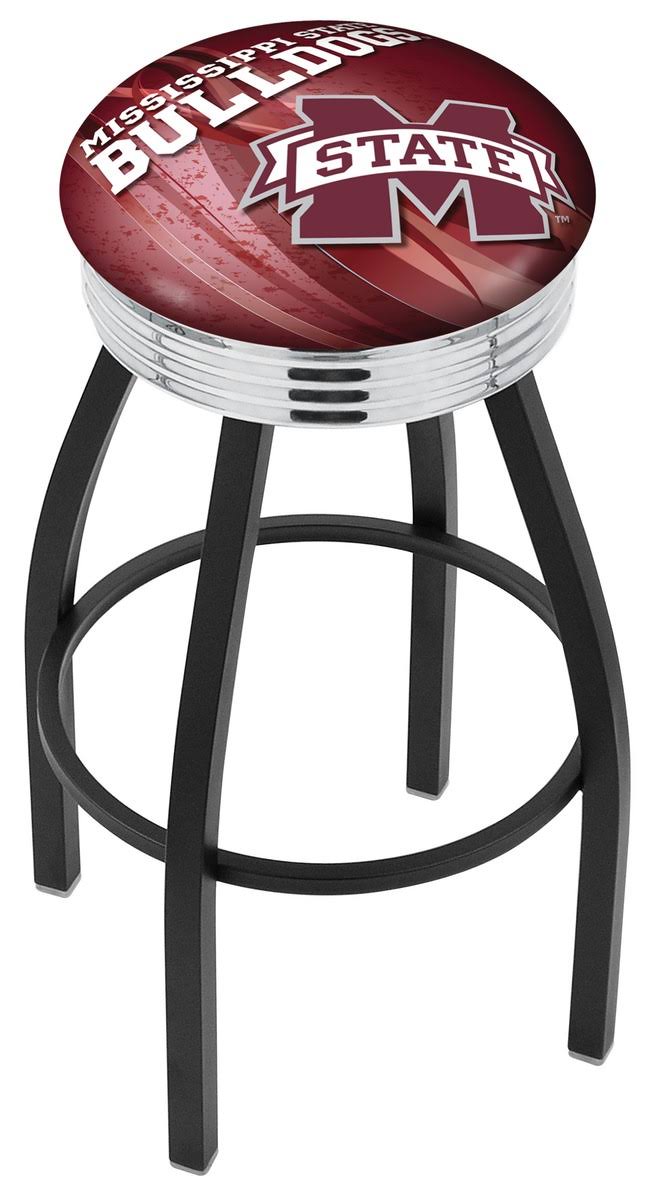 Black Wrinkle Swivel Bar Stool M249