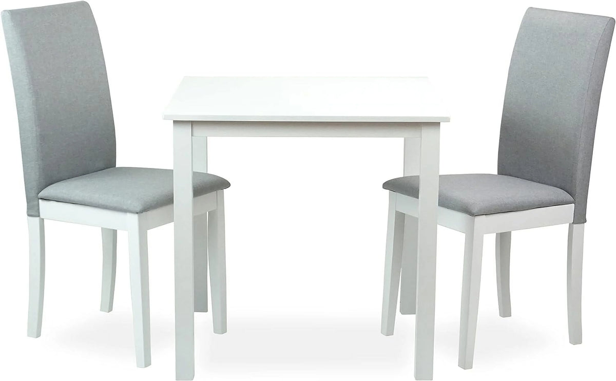 White Solid Wood 2 Piece Dining Set H3675