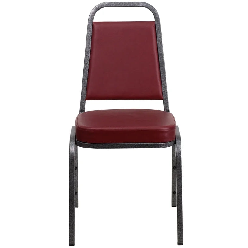 Burgundy Vinyl Stacking Banquet Chair F56984