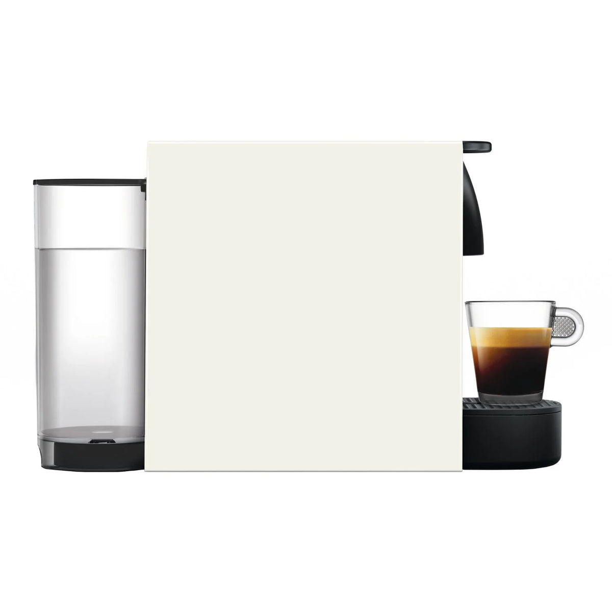 Nespresso Essenza Mini Single-Serve Machine in Pure White and Aeroccino Milk Frother in Black Q67758