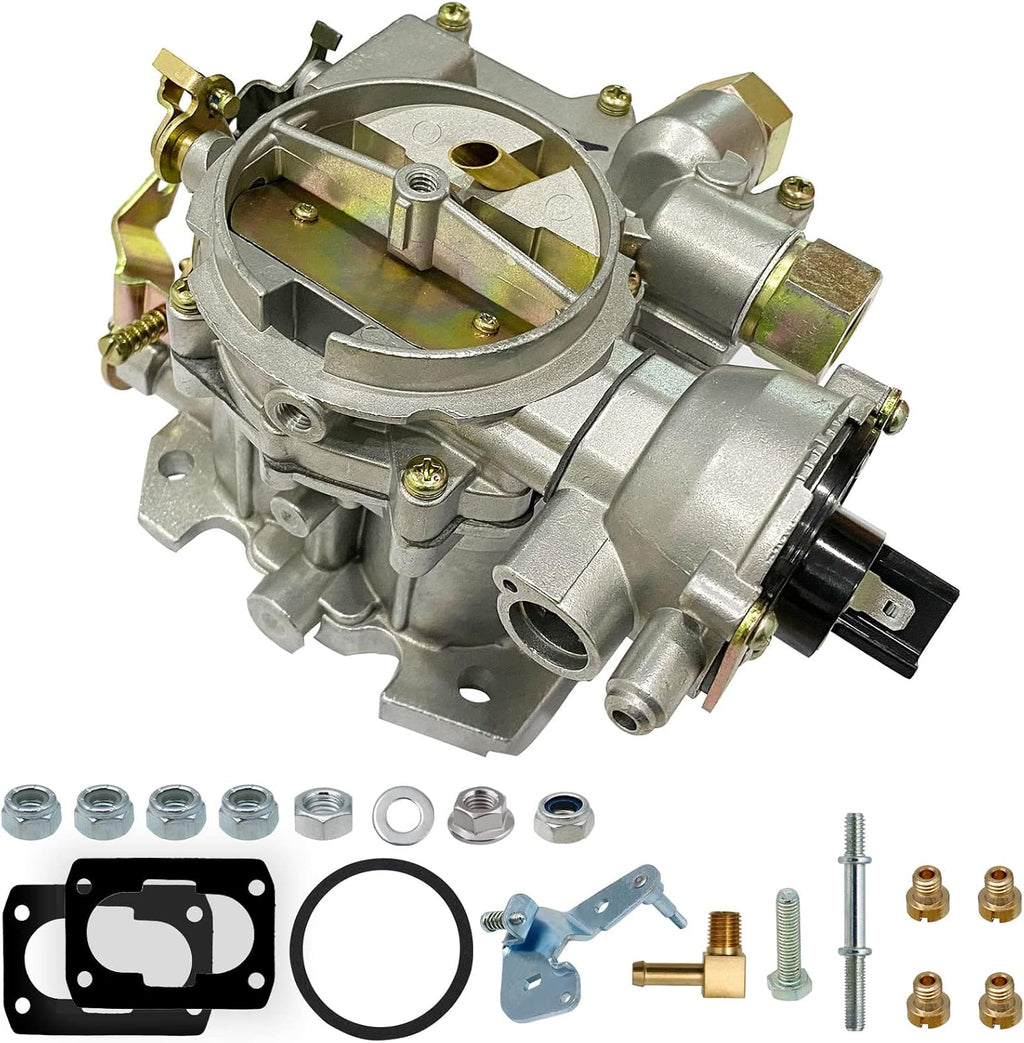 Marine Carburetor 2 Barrel Electric Choke with Jets and Gaskets E3198