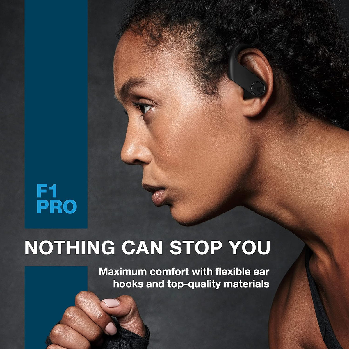 Black Pack of 2 Wireless Earbuds with Charging Case V664