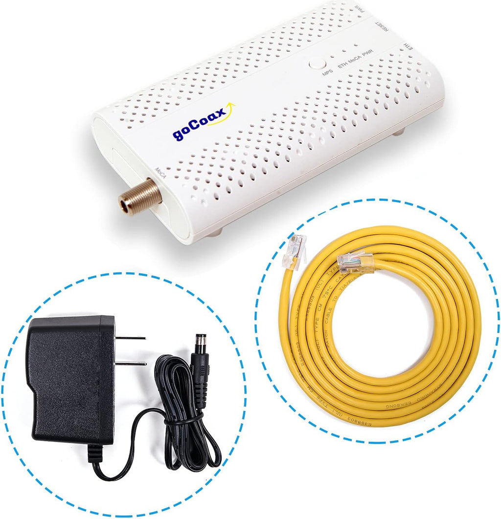 MoCA 2.5 Adapter with 2.5GbE Ethernet Port, White O55286