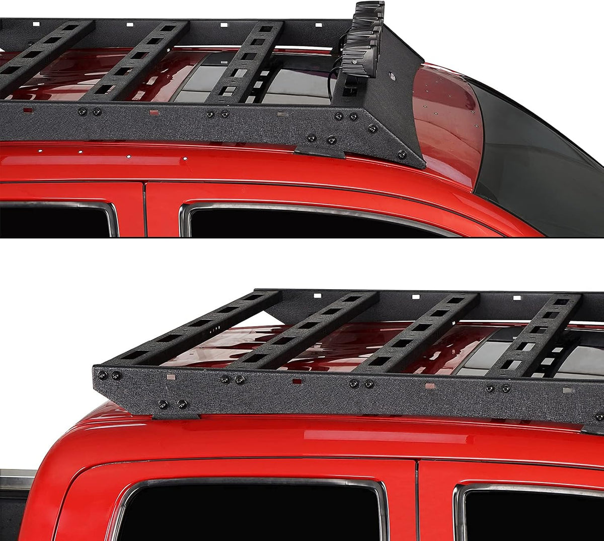 Roof Rack Cargo Carrier Crossbars Basket with LED Lights for Toyota Tacoma 05-22 Access Cab 2nd 3rd Gen Pickup Truck S31924