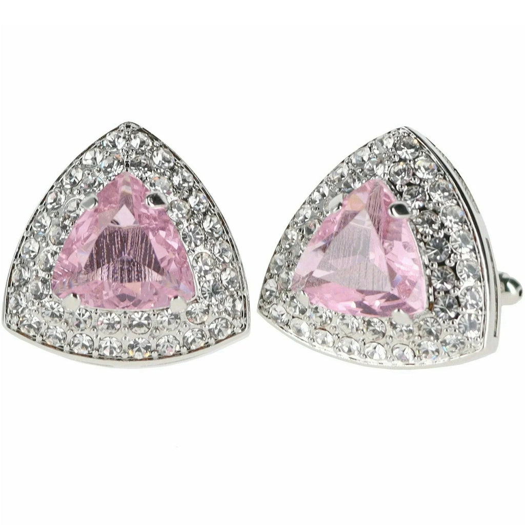 Crystal Diamond Set Cufflinks R7111