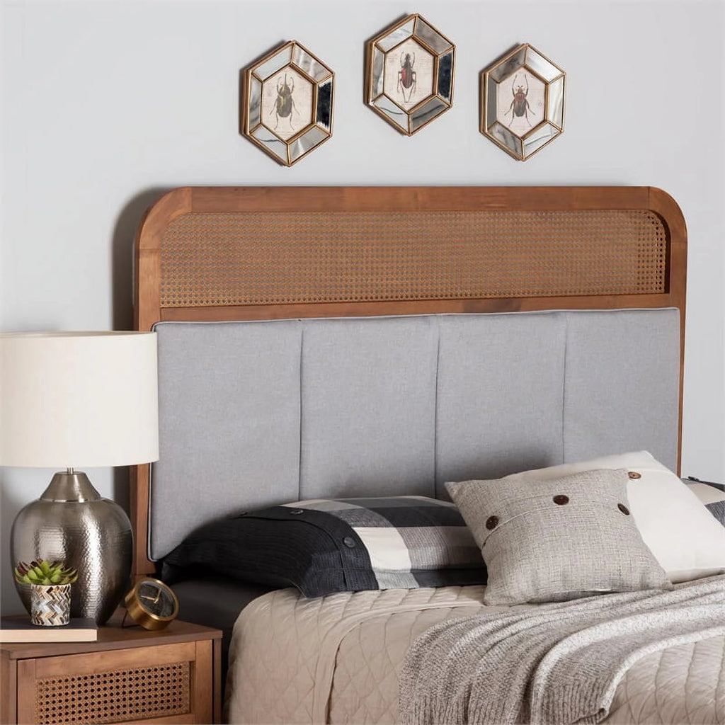 Wood & Fabric King Size Headboard K34349