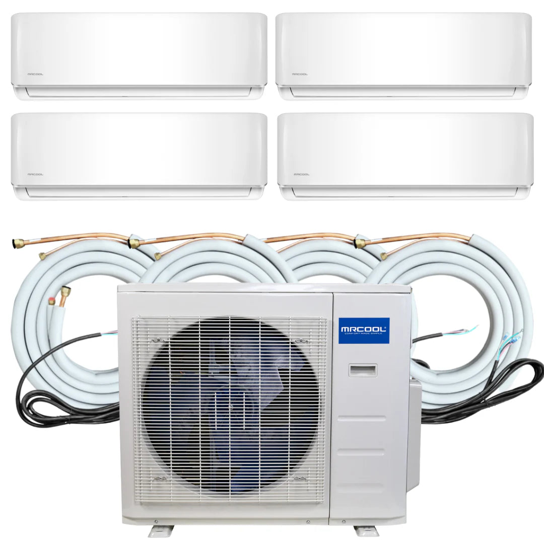 36K BTU 4 Zone Ductless Air Conditioner and Heat Pump E7030
