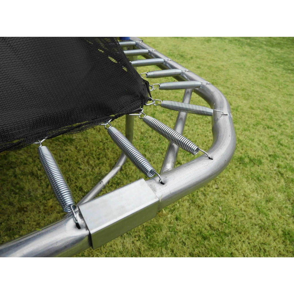 Blue Rectangular Trampoline with Safety Net Siding A253171