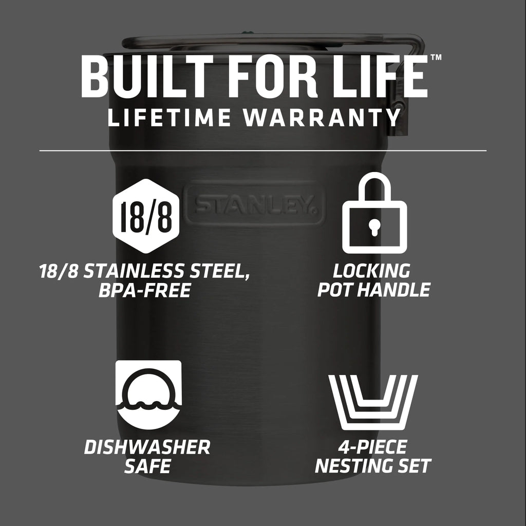 Stainless Steel Camping Cookware Set R101