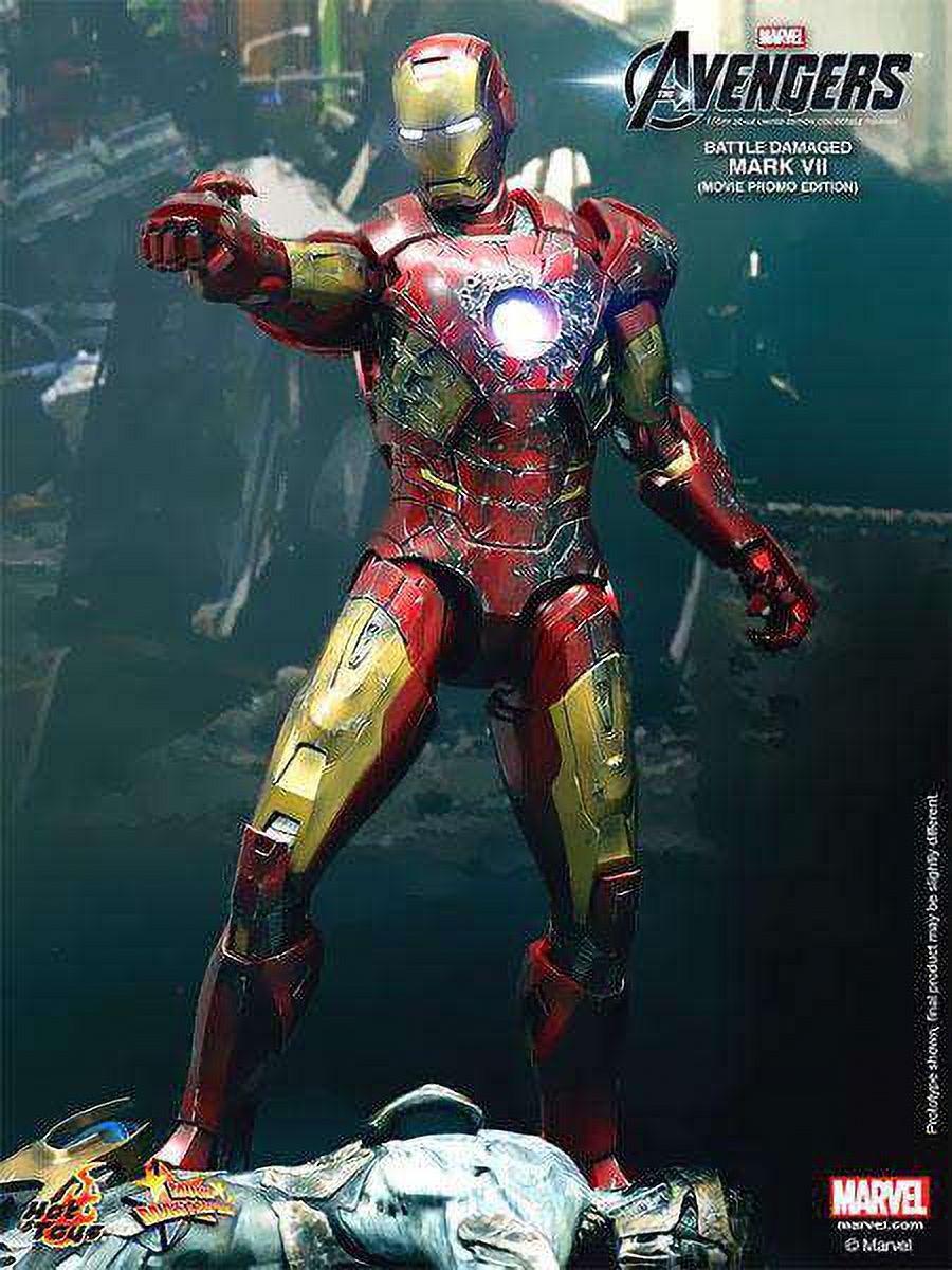 Battle Damaged Iron Man Collectible Figure V2149