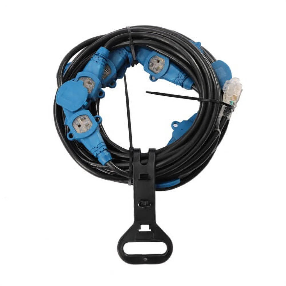 65FT 12awg 13 Plugs 15A 125V Power Extension Cord Splitter T94297