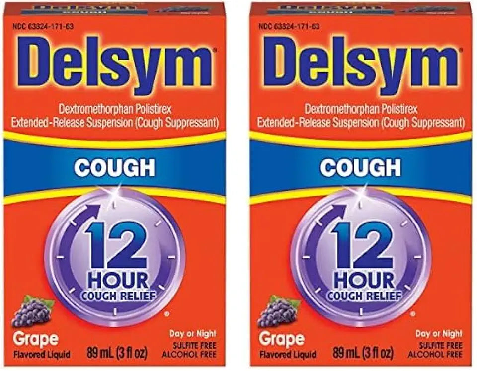 Grape Cough Suppressant Liquid 3 Fl Oz Pack of 2 O171013