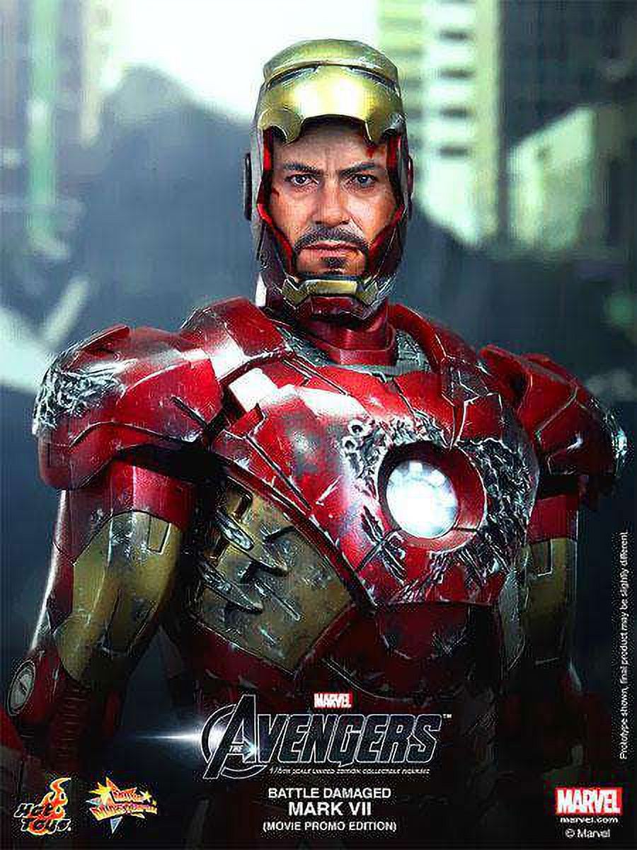 Battle Damaged Iron Man Collectible Figure V2149