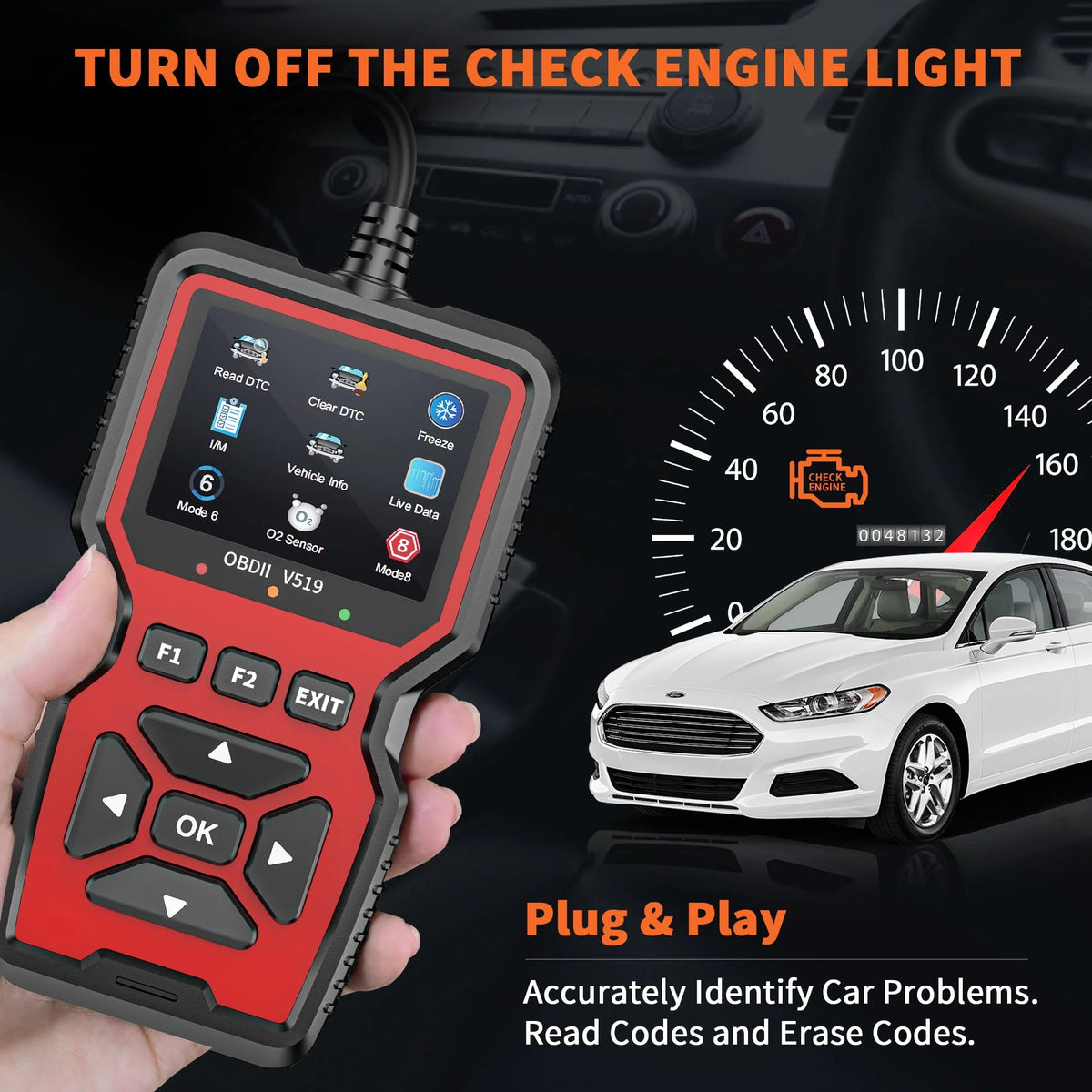 OBD2 Scanner Car Code Reader Diagnostic Tool R50923