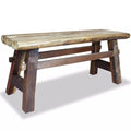 Handmade Solid Reclaimed Wood Bench Y6782