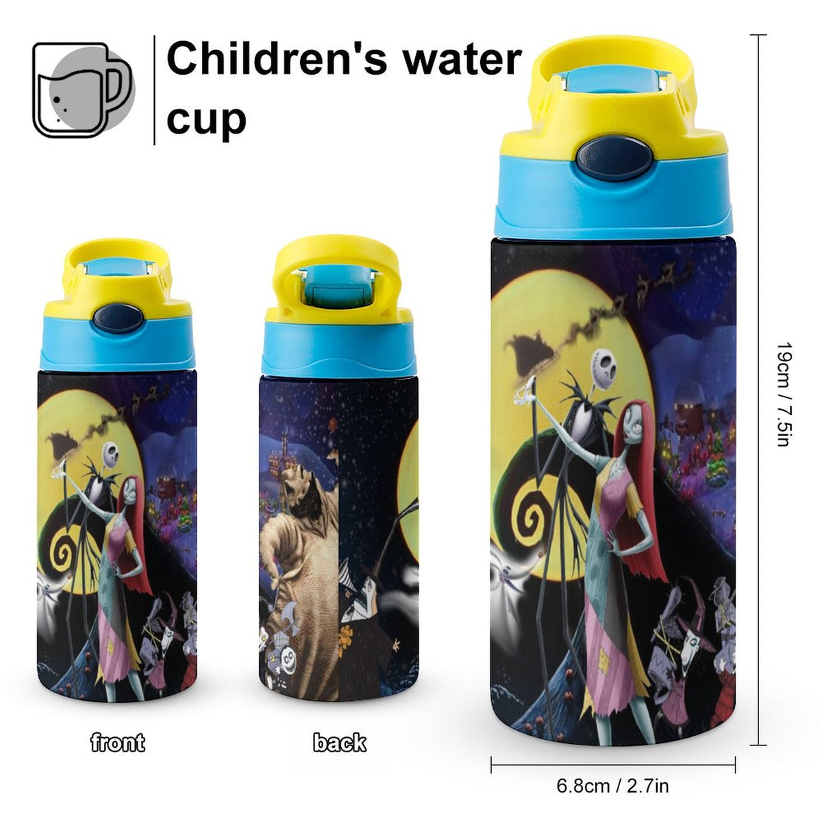 Insulated Stainless Steel Water Bottle with Straw A3913