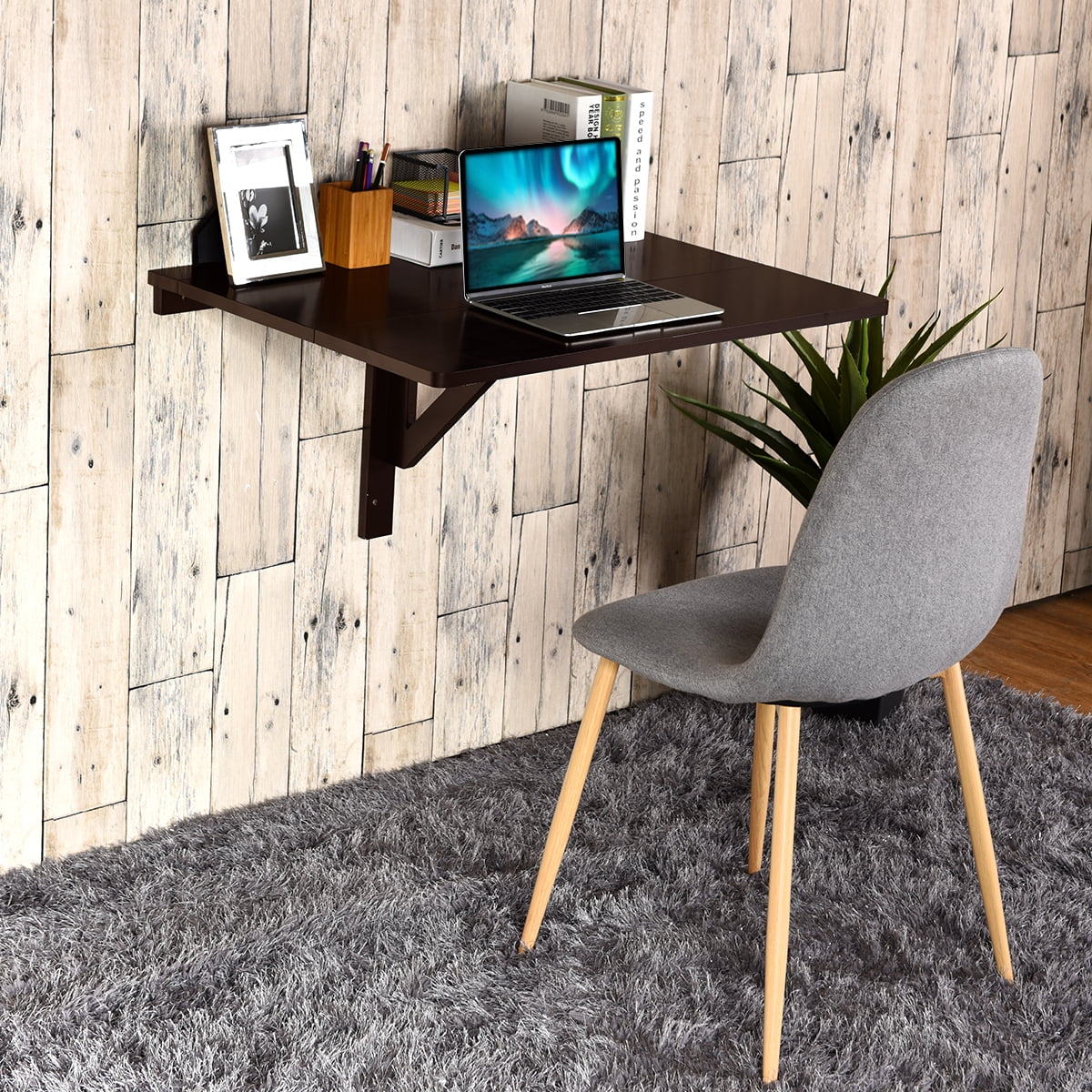 Wall-Mounted Drop-Leaf Folding Table Z22141