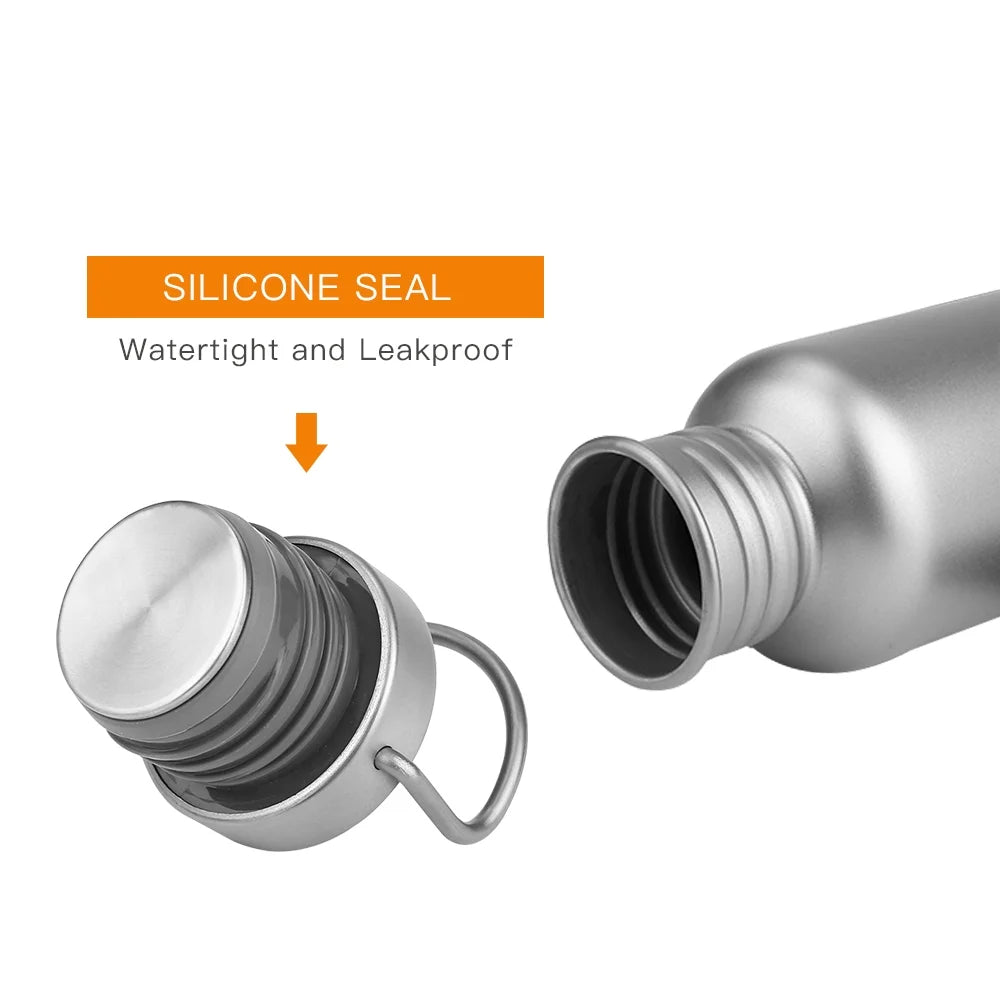 750ml Full Titanium Bottle Ultralight Outdoor Camping Hiking Cycling Bottle E42597