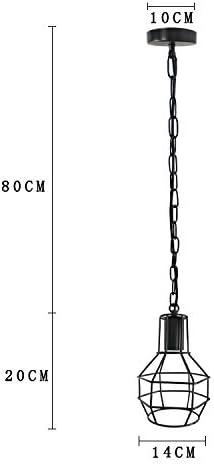 Vintage Industrial Metal Cage Pendant Ceiling Light P44632