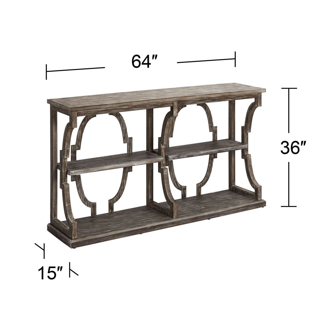 Chestnut 3 Tier Console A826