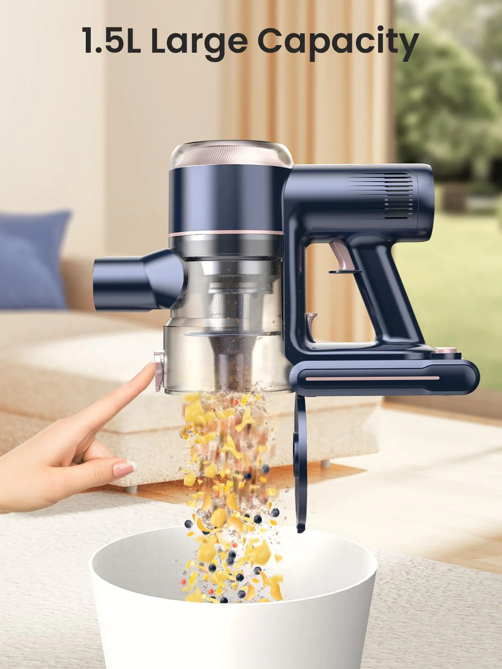 Cordless Stick Vacuum 60mins 450W 38KPa Lightweight O79107