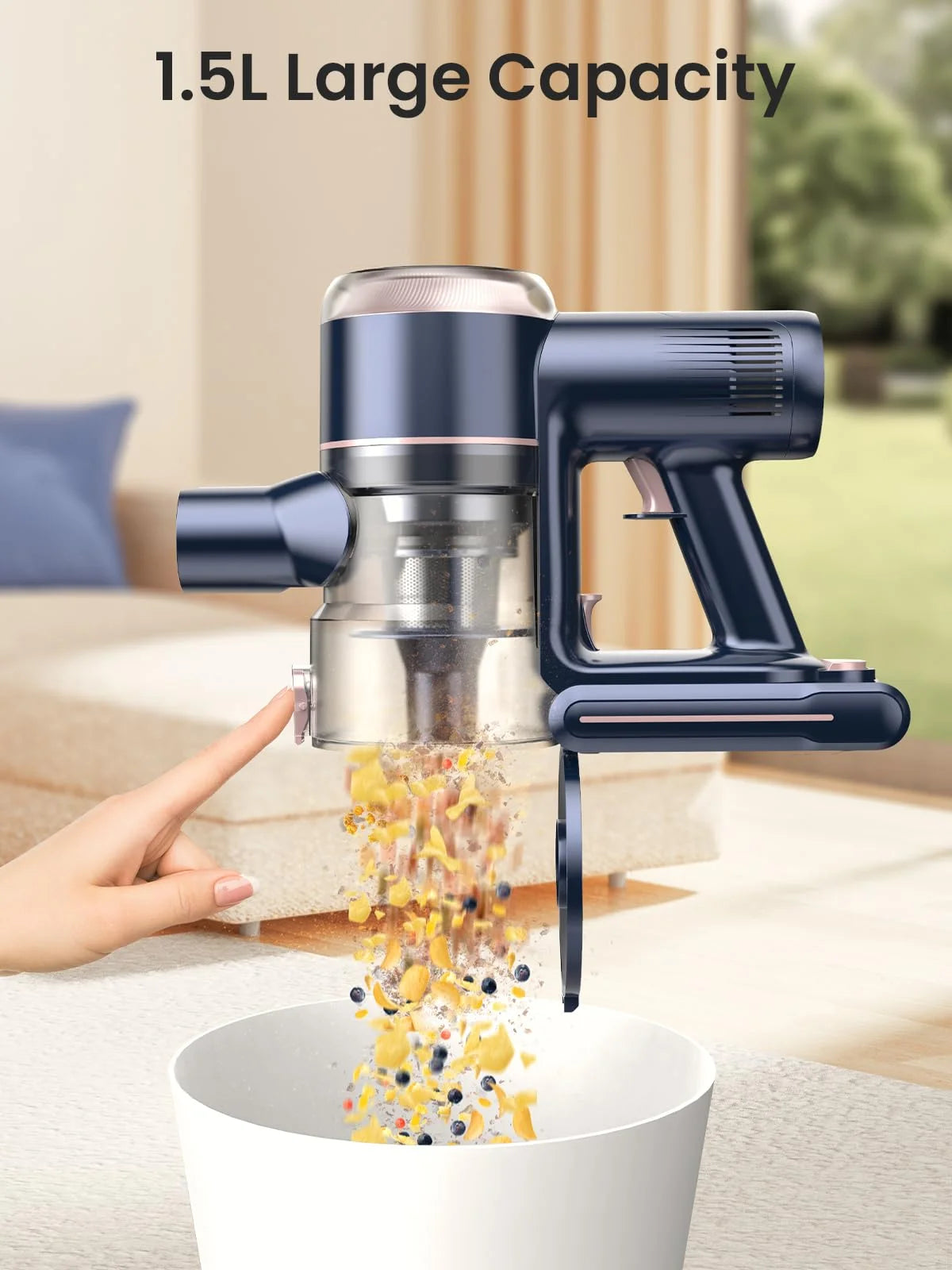Cordless Stick Vacuum 60mins 450W 38KPa Lightweight O79107