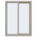Desert Sand Vinyl Right-Handed Sliding Window with Fiberglass Mesh Screen H3567