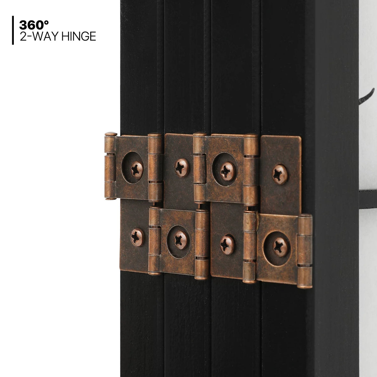 5.8 ft Tall 4 Panel Wood Room Divider J5648