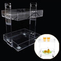 Acrylic Nightstand with 4 Wheels H8759