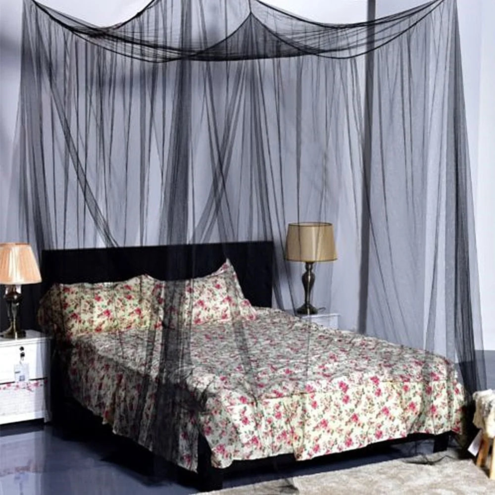 Black Mosquito Net Canopy for Double Beds R751490