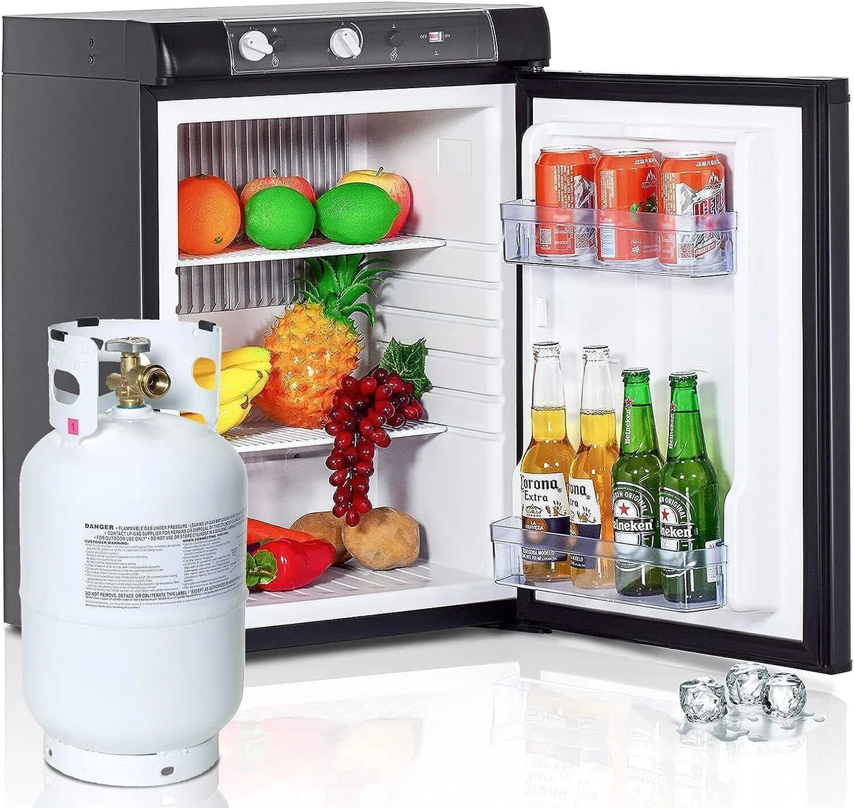 2.1 Cu Ft Propane Gas RV Compact Refrigerator F548813