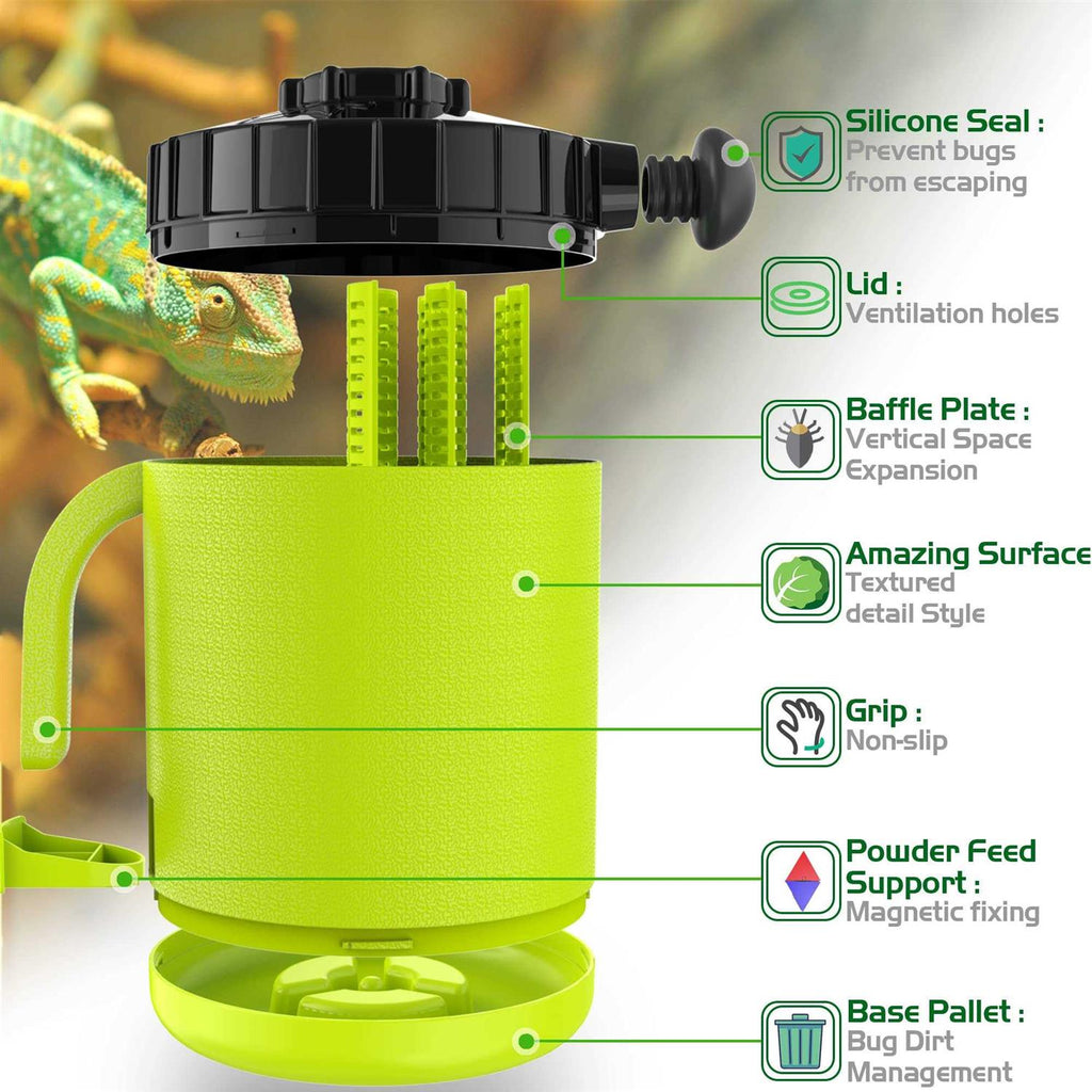Cricket Keeper Live Worm Organizer Tank with Rubber Seal P60476