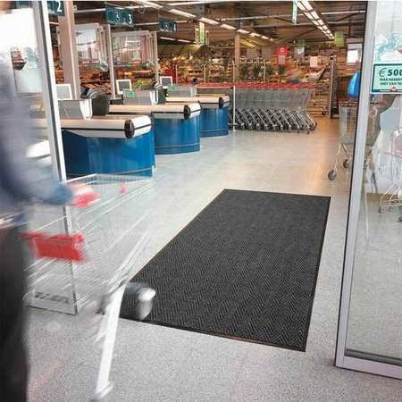 Charcoal Carpeted Entrance Mat, 6ftx10ft L315433