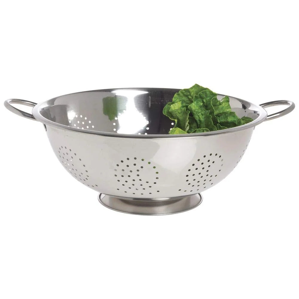 10 Qt Polished Stainless Steel Colander L948